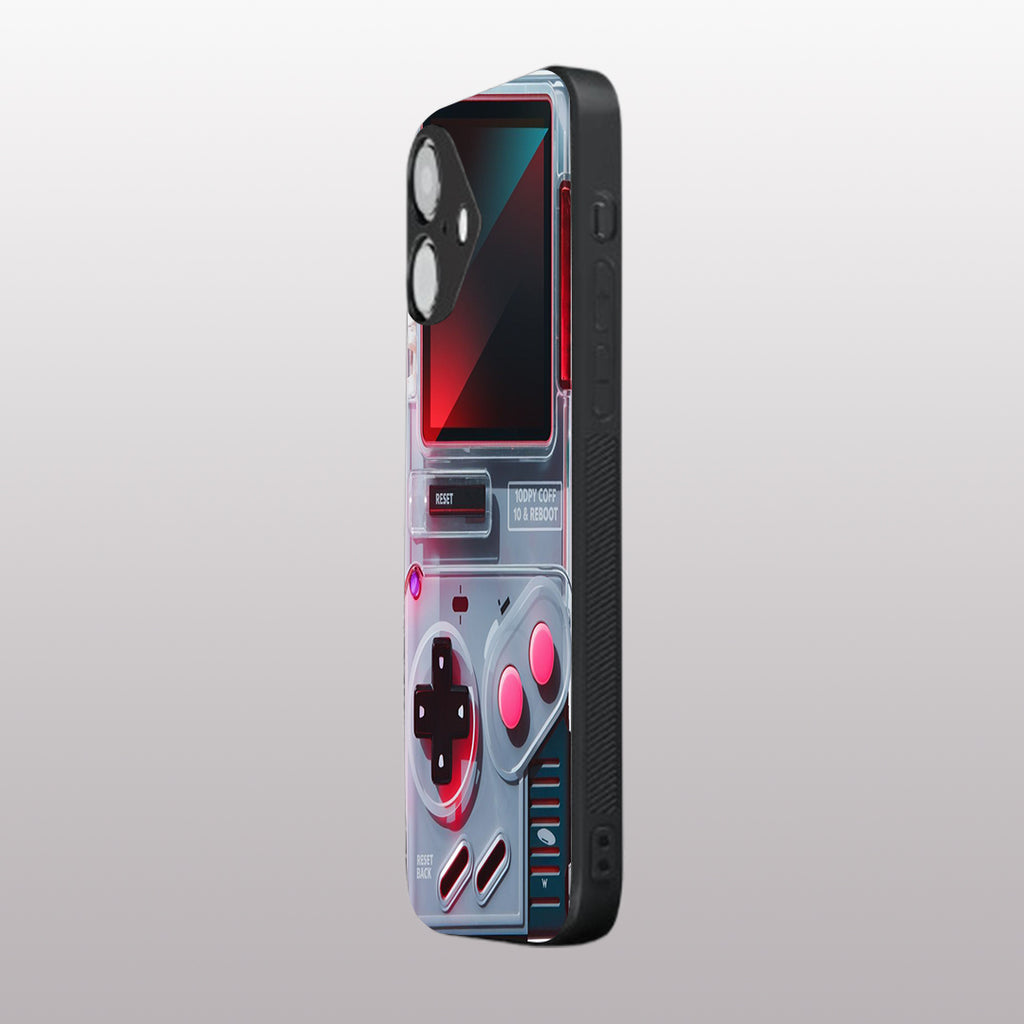 Game Boy Classic Grey pattern phone case for iphone 16 | Glass case