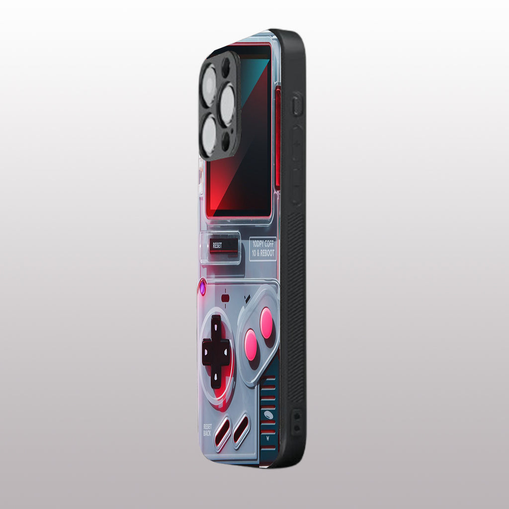 Game Boy Classic Grey pattern phone case for iphone 16 pro max | Glass case