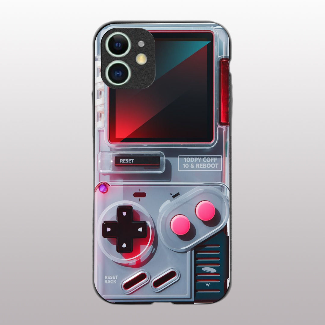 Game Boy Classic Grey pattern phone case for iphone 11 | Glass case