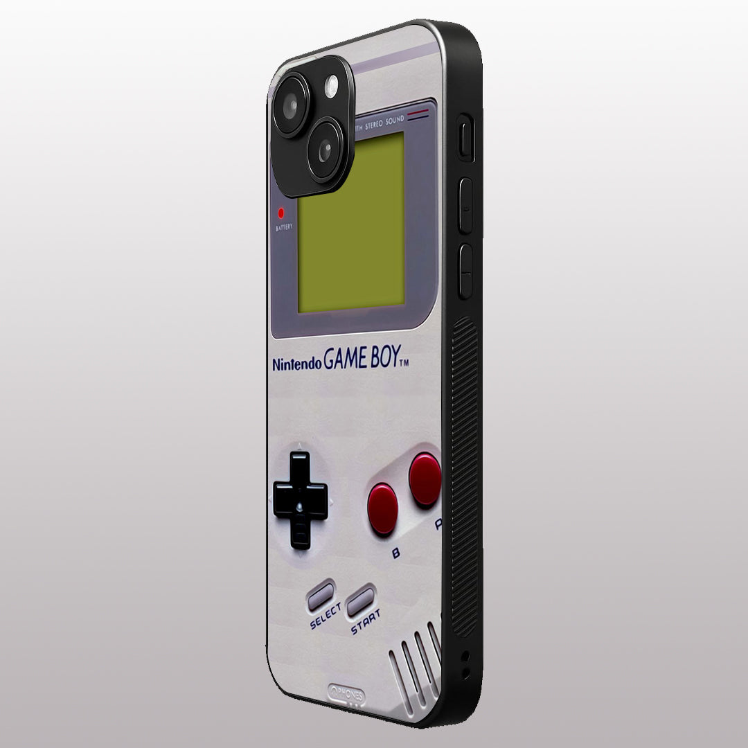 Game Boy Classic Off-white pattern phone case for iphone 14 | Glass case