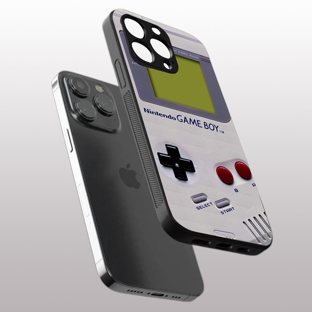 Game Boy Classic Off-white pattern phone case for iphone 13 pro | Glass case