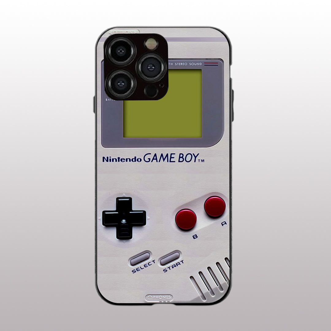 Game Boy Classic Off-white  pattern phone case for iphone 16 pro max | Glass case