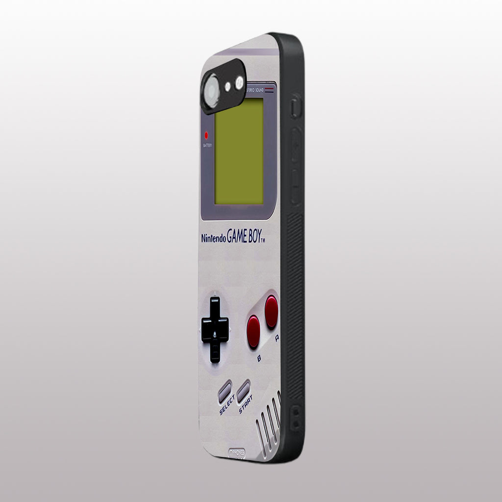 Game Boy Classic Off-white pattern phone case for iphone 16E | Glass case