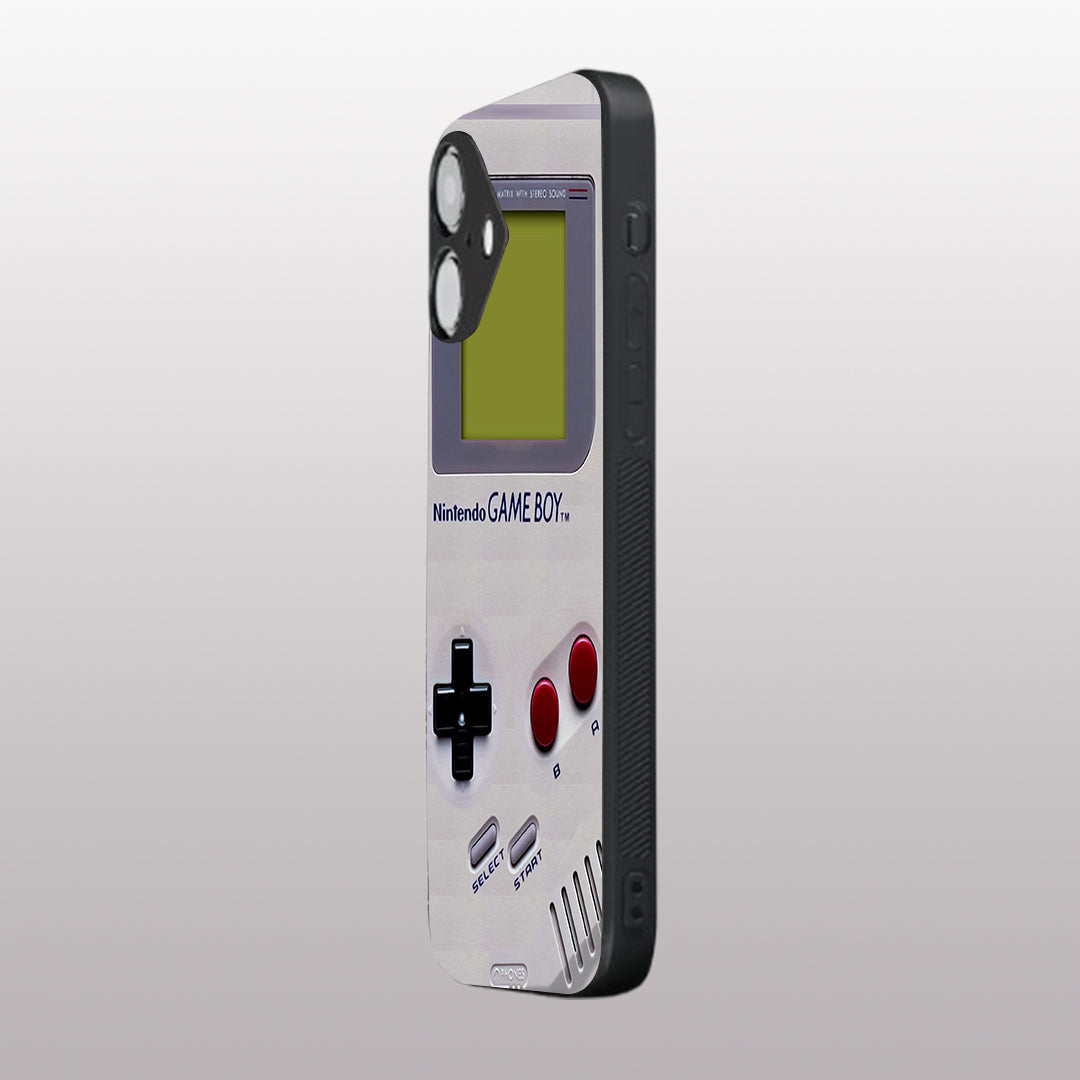 Game Boy Classic Off-white pattern phone case for iphone 16 plus | Glass case