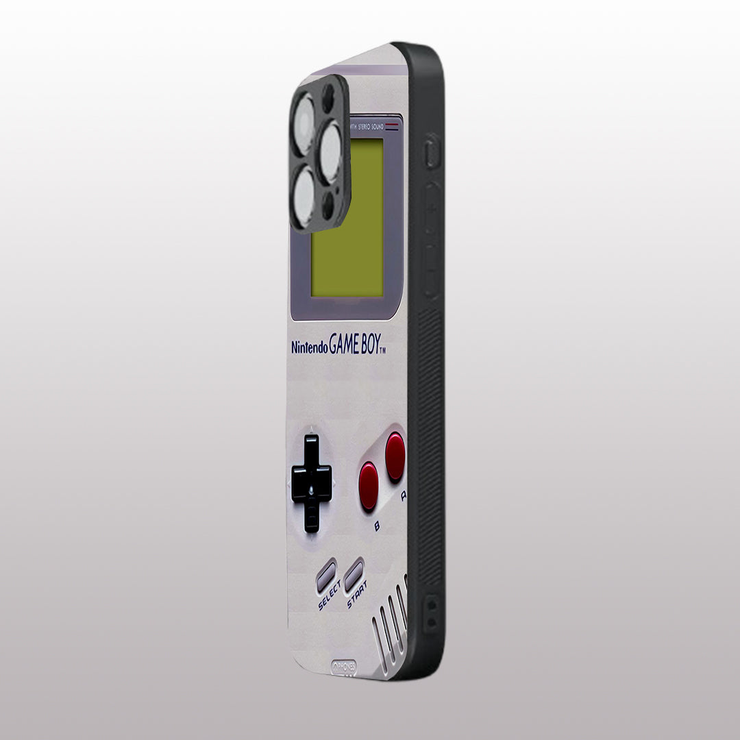 Game Boy Classic Off-white  pattern phone case for iphone 16 pro max | Glass case