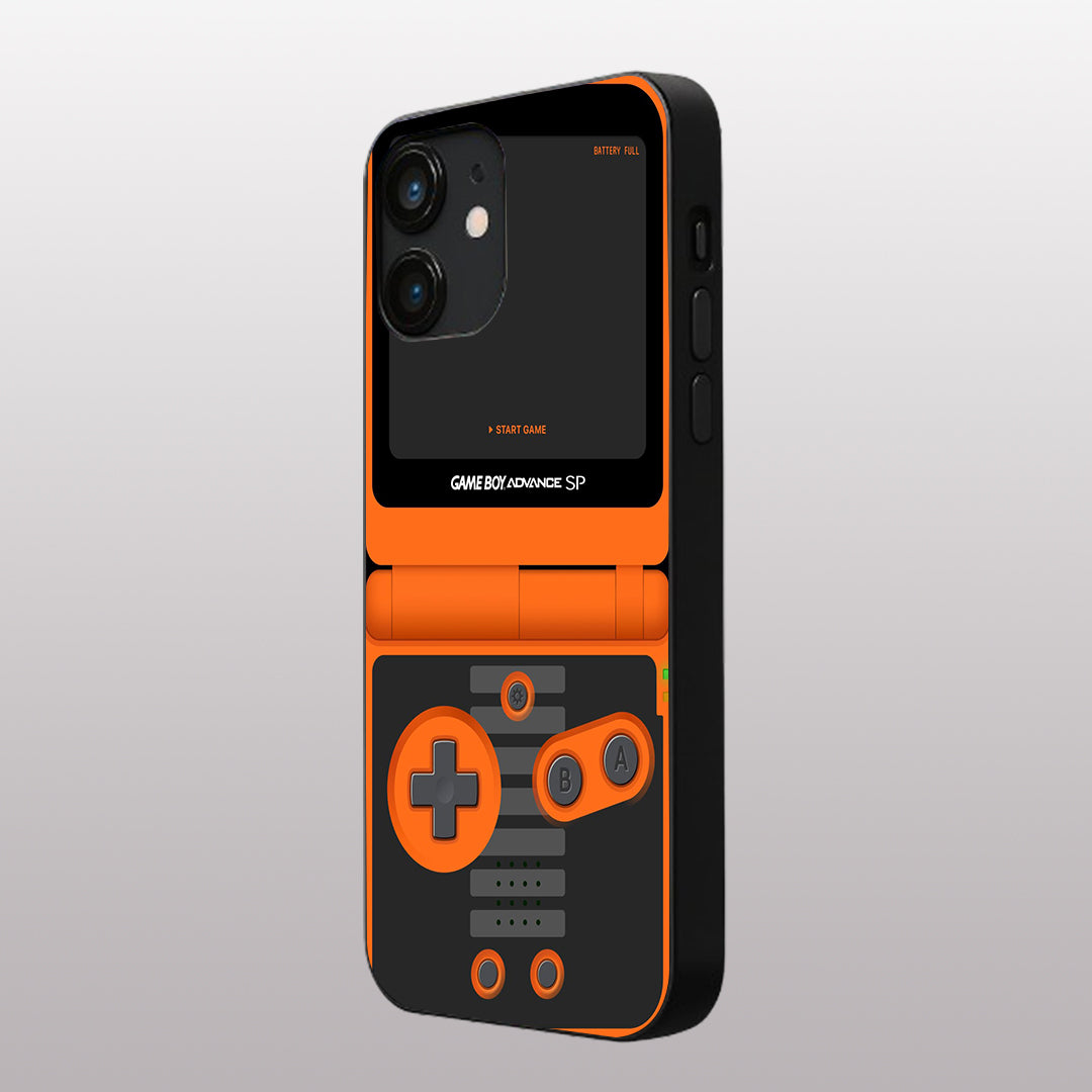 Game Boy Classic Orange pattern phone case for iphone 12|Glass case