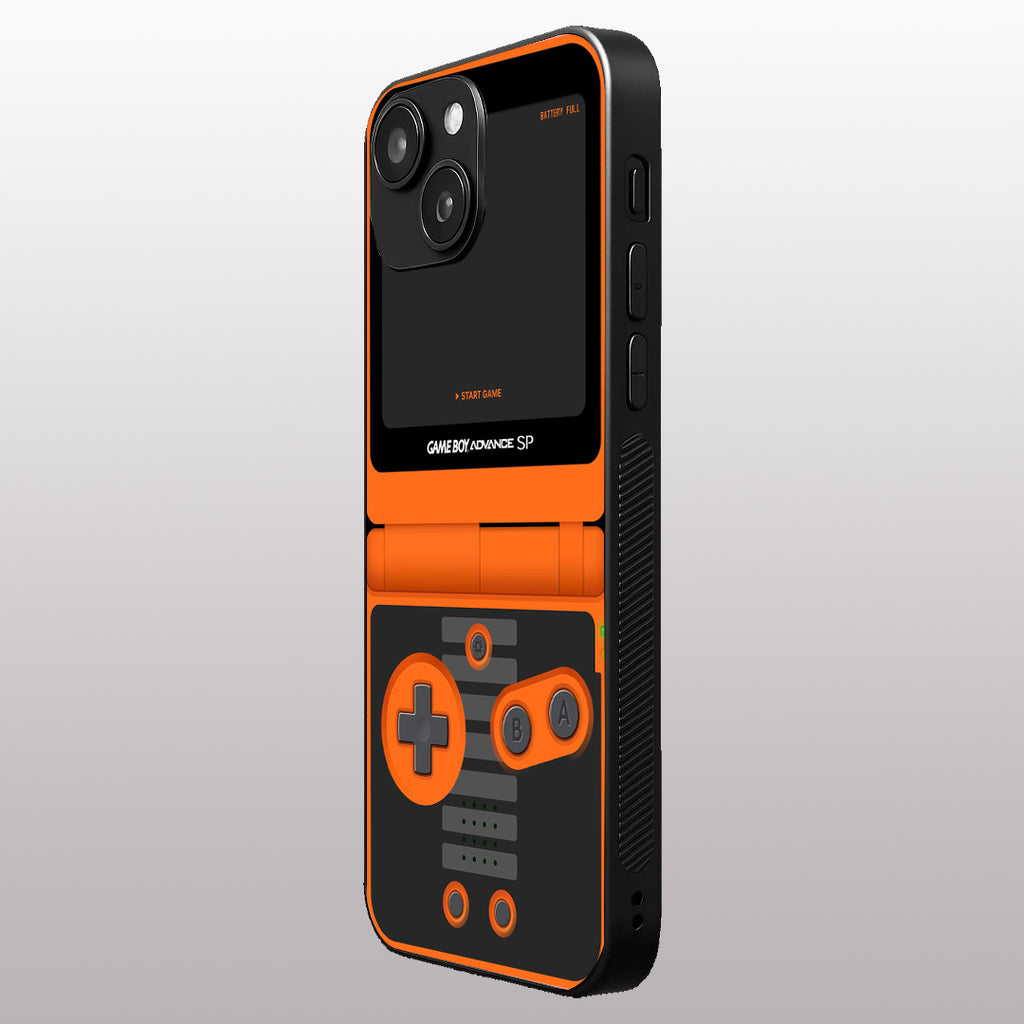 Game Boy Classic Orange pattern phone case for iphone 13 mini | Glass case