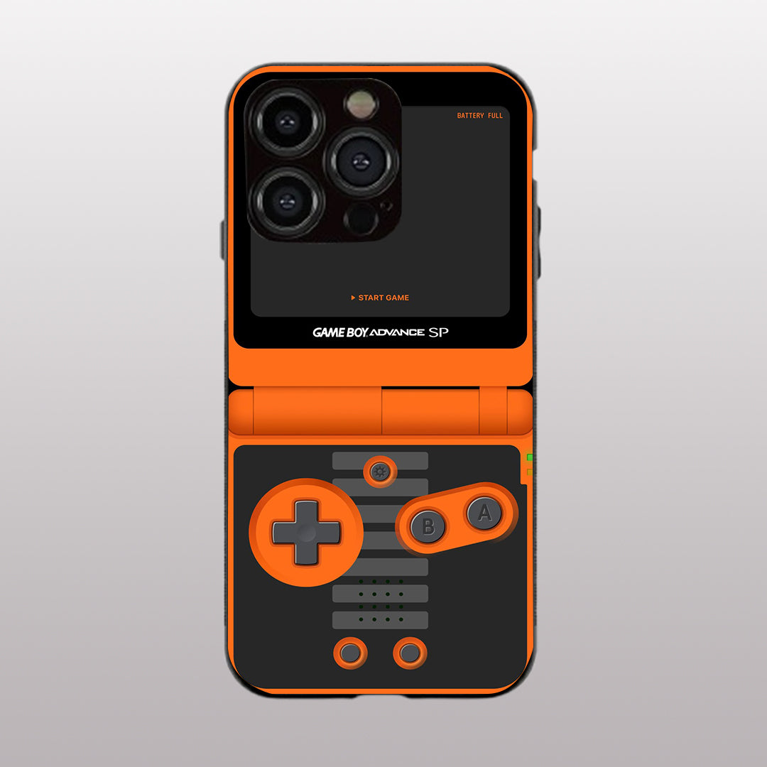 Game Boy Classic Orange pattern phone case for  iphone 13 pro | Glass case
