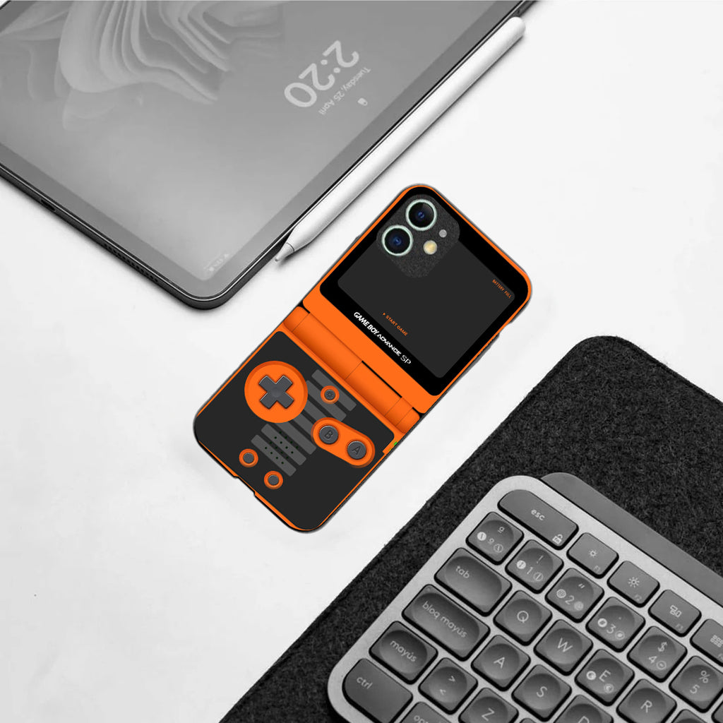 Game Boy Classic Orange pattern phone case for iphone 11 | Glass case