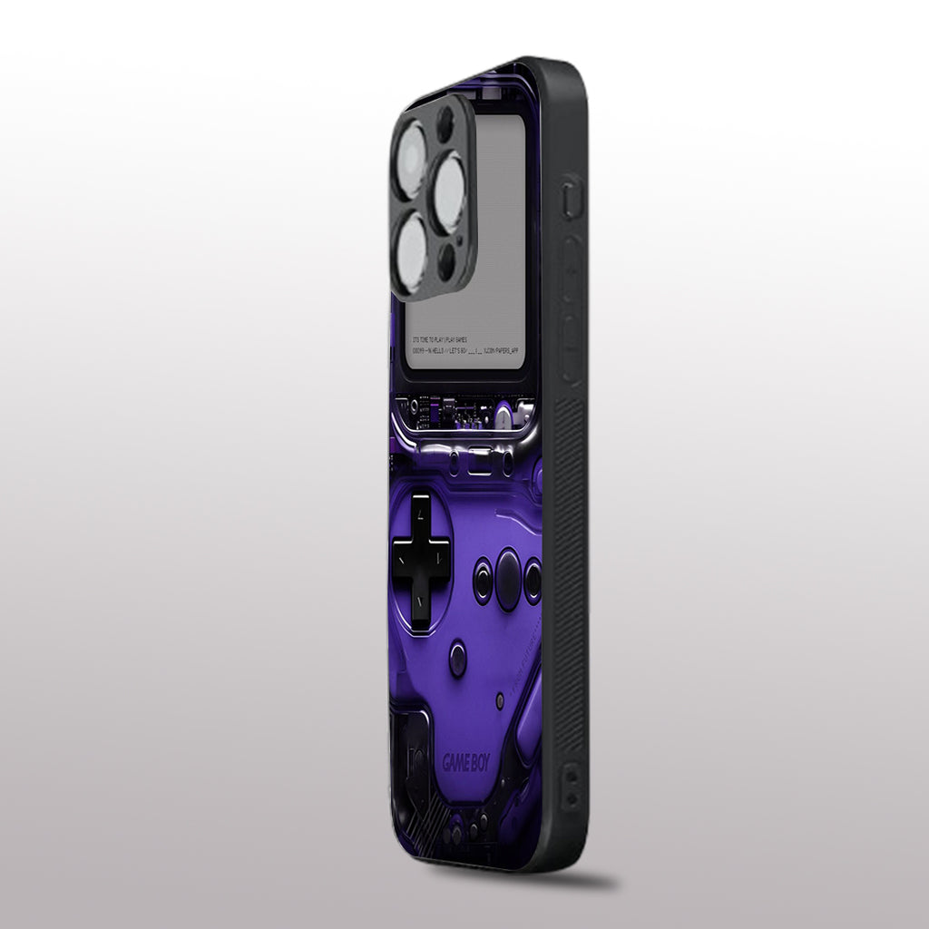 Game Boy Classic Purple pattern phone case for iphone 11 pro max |Glass case