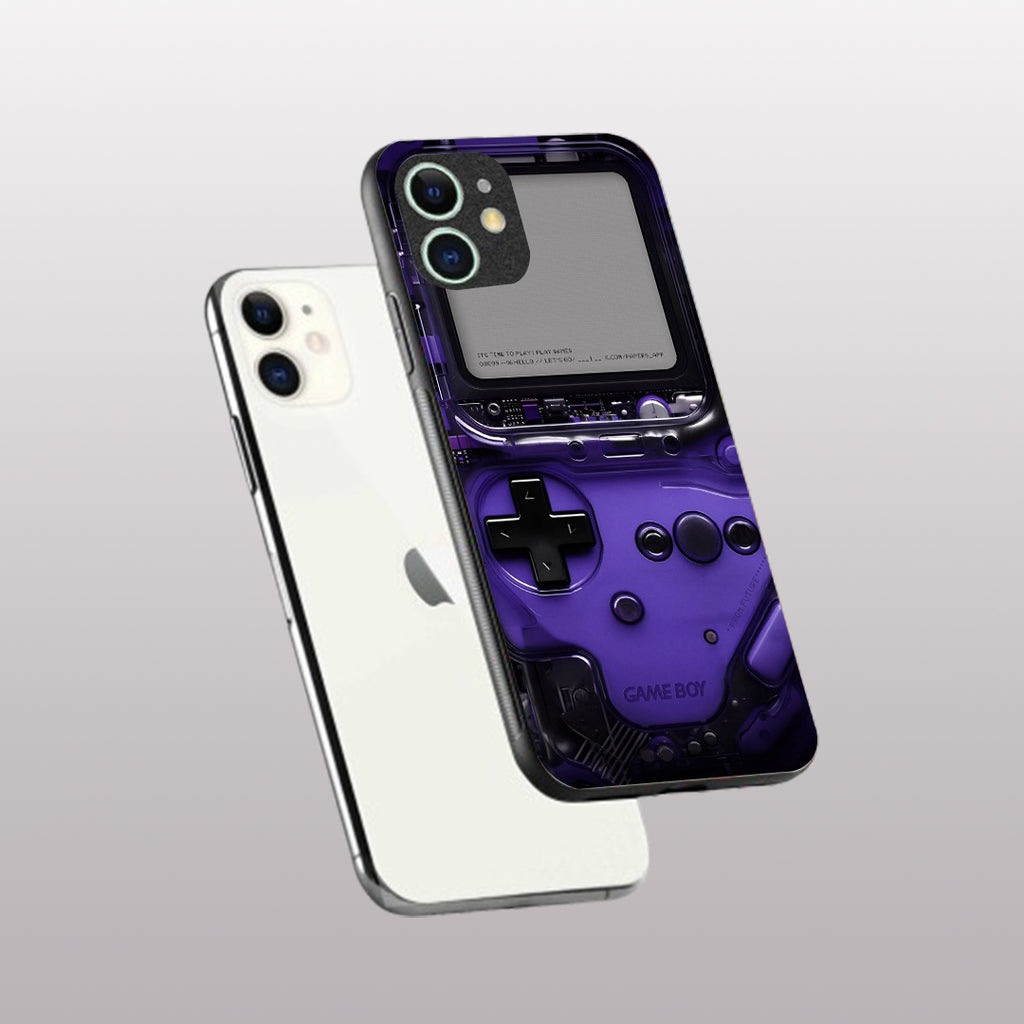 Game Boy Classic Purple pattern phone case for iphone 11 | Glass case
