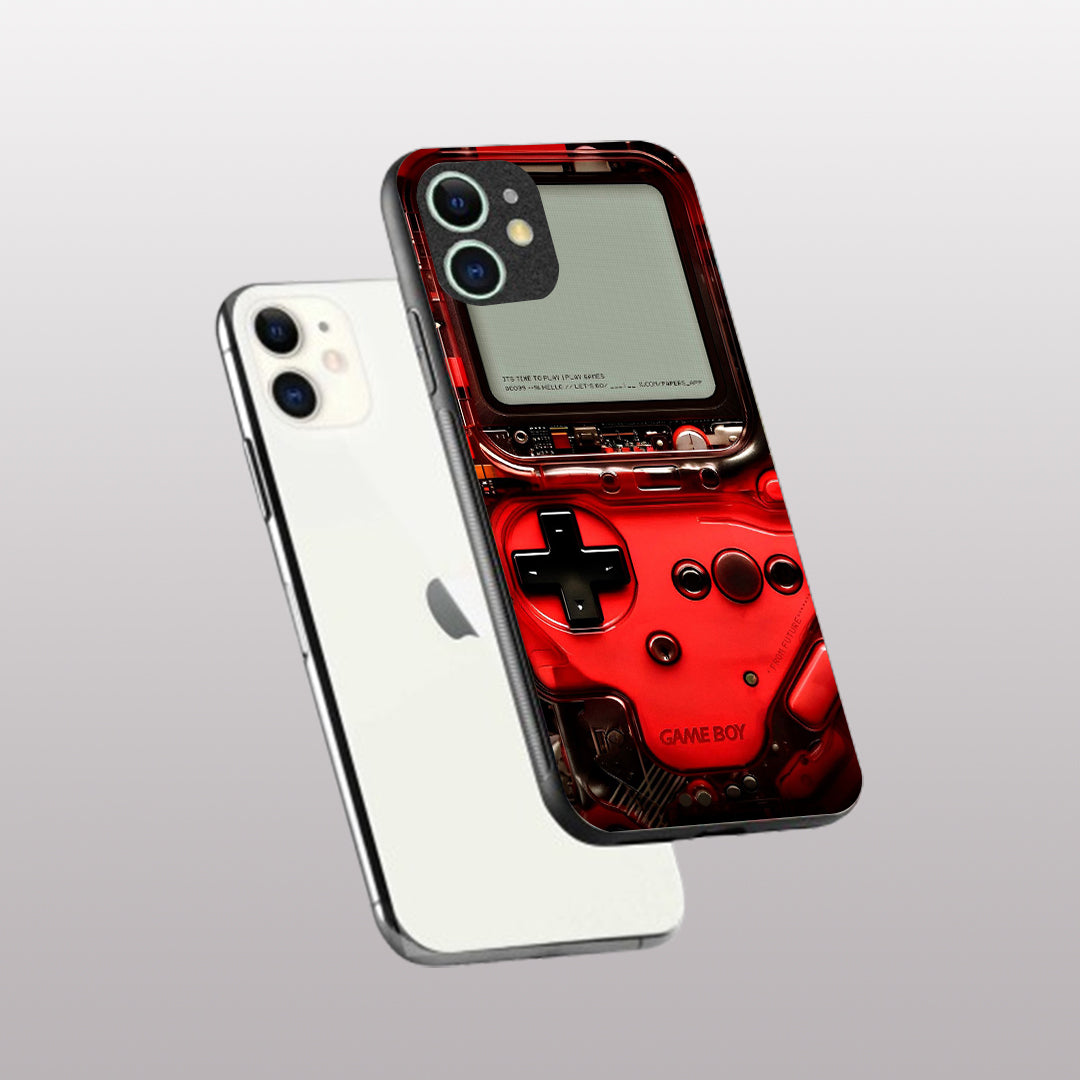 Game Boy Classic Red pattern phone case for iphone 11 | Glass case