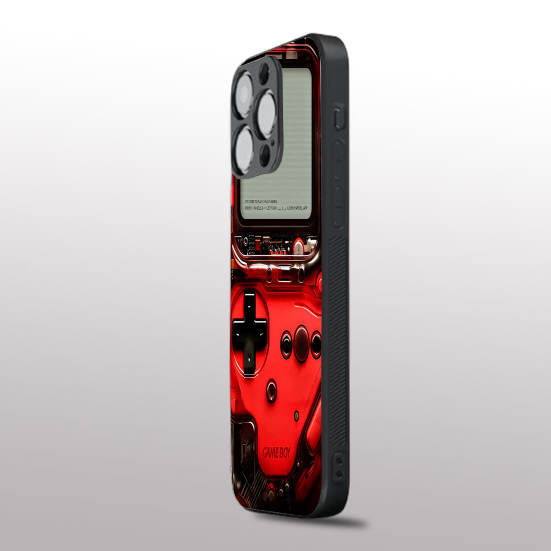 Game Boy Classic Red pattern phone case for iphone 13 pro |Glass case