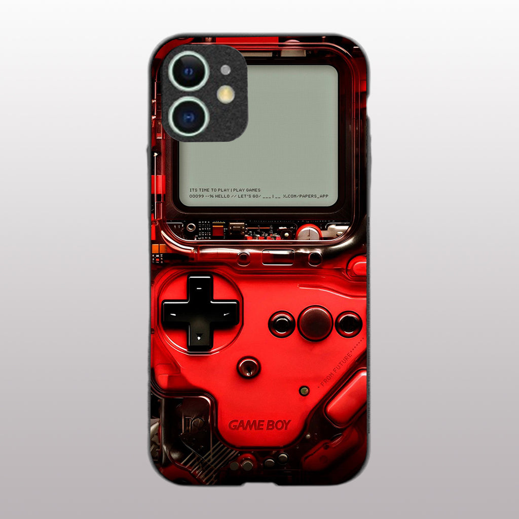 Game Boy Classic Red pattern phone case for iphone 11 | Glass case