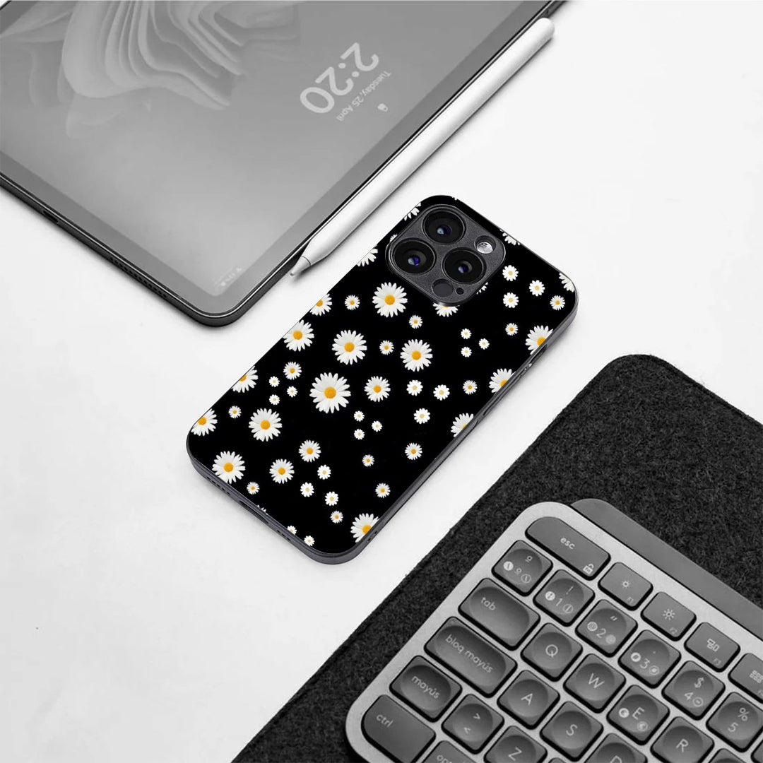 Lil Flowers pattern phone case for iphone 12 pro max |Glass case