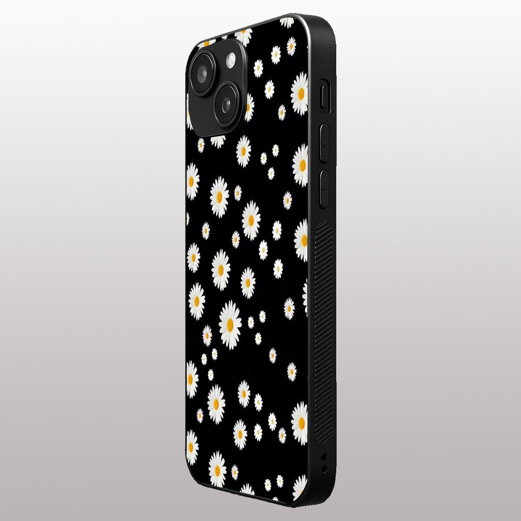 Lil Flowers pattern phone case for iphone 15 | Glass case