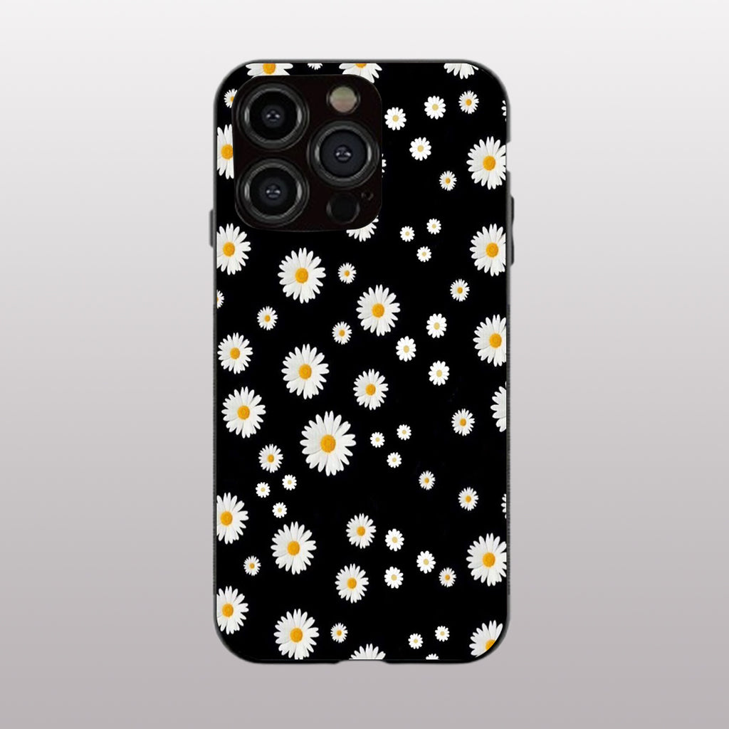 Lil Flowers pattern phone case for iphone 13 pro | Glass case
