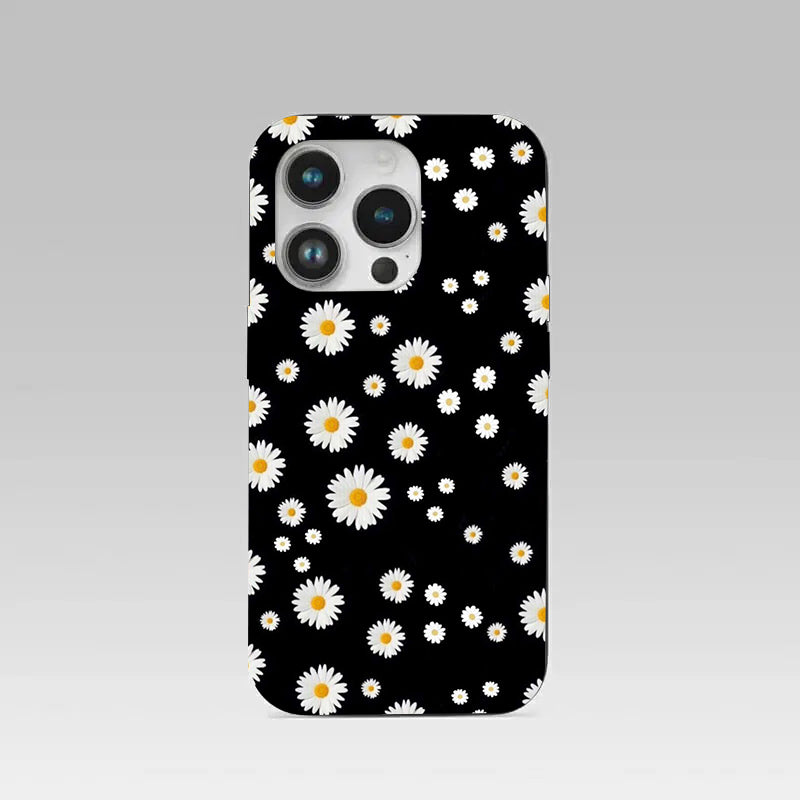 Lil Flowers pattern phone case for iphone 14 pro | Glass case