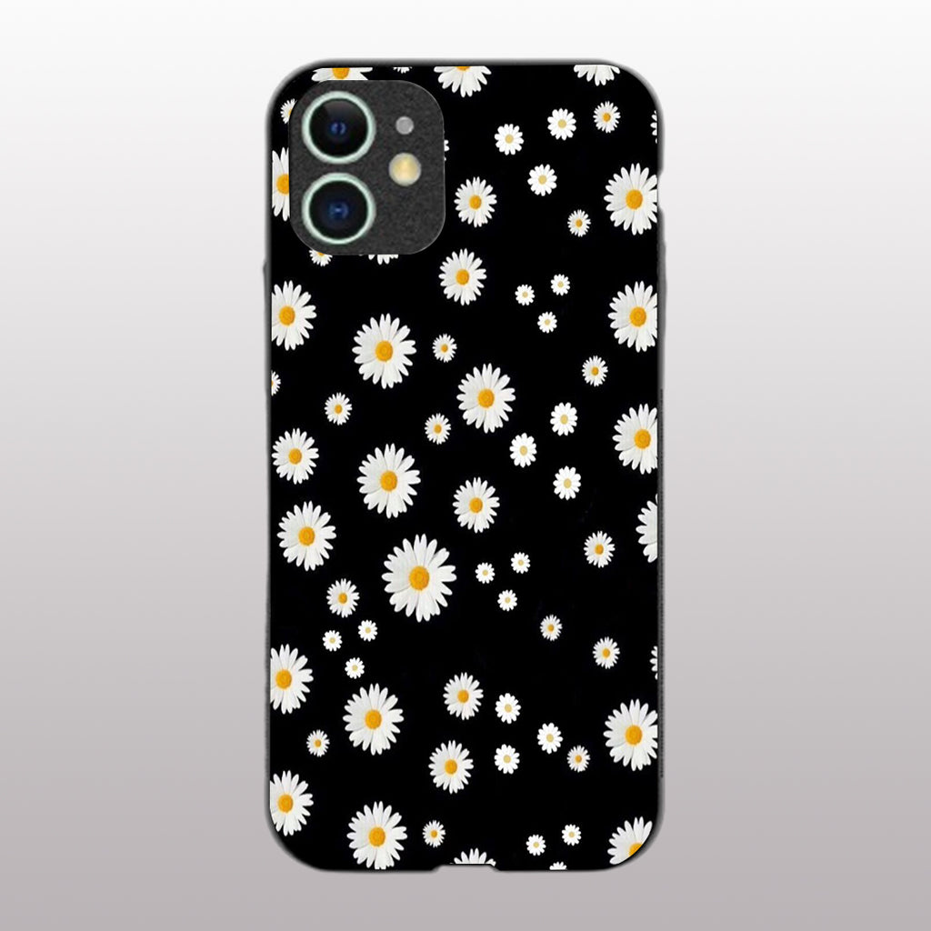 Lil Flowers pattern phone case for iphone 12 mini |Glass case