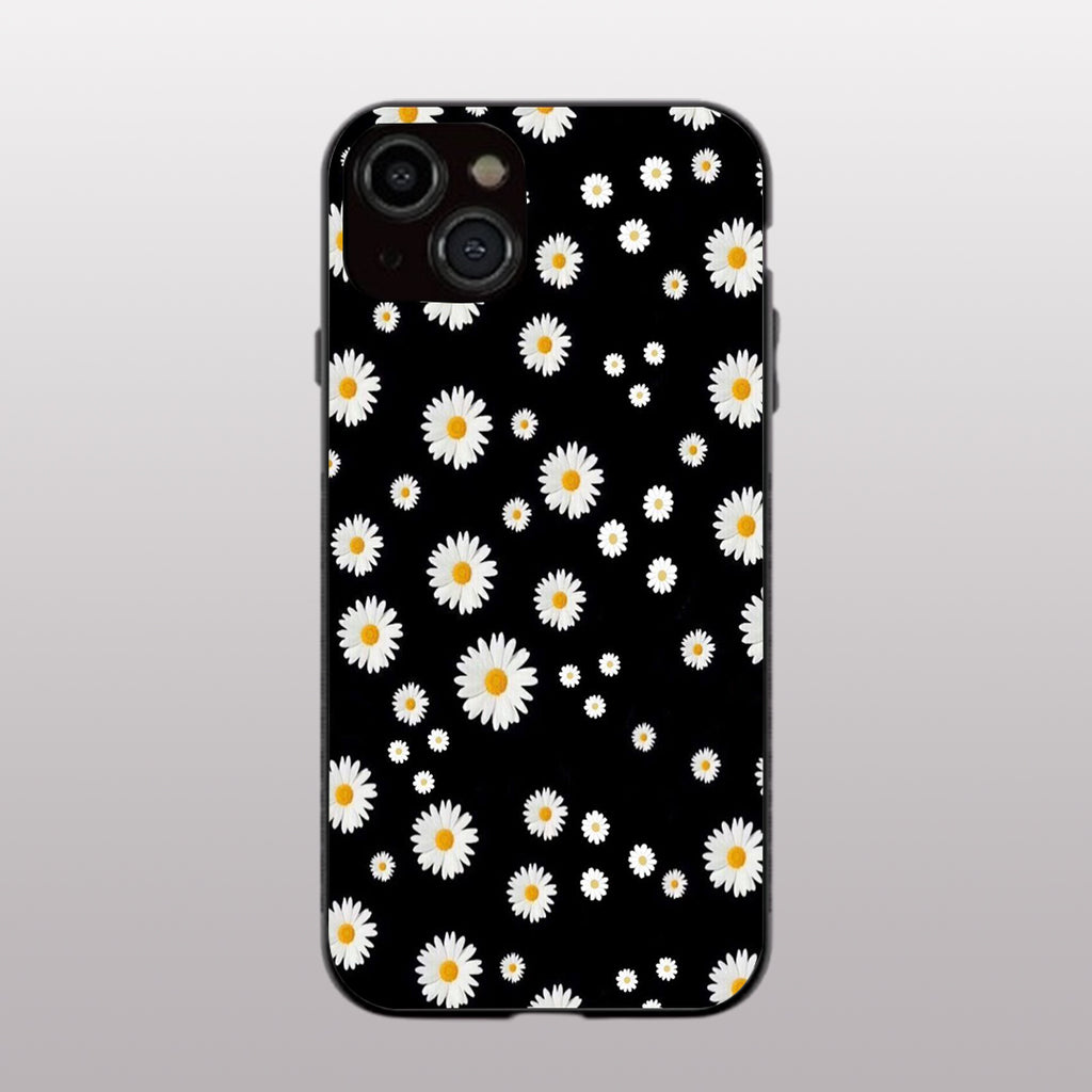 Lil Flowers pattern phone case for iphone 14 plus | Glass case