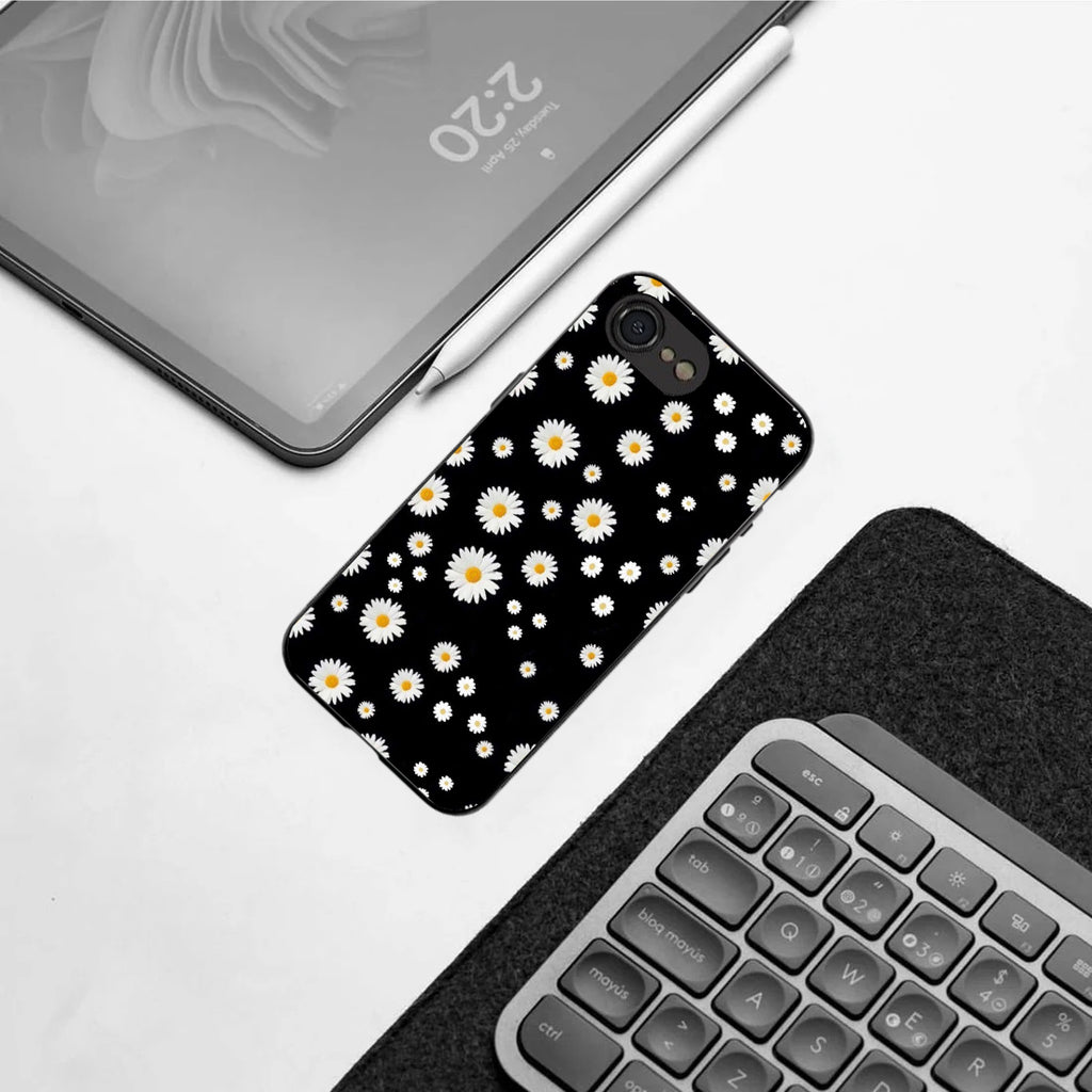 Lil Flowers pattern phone case for iphone 16E | Glass case