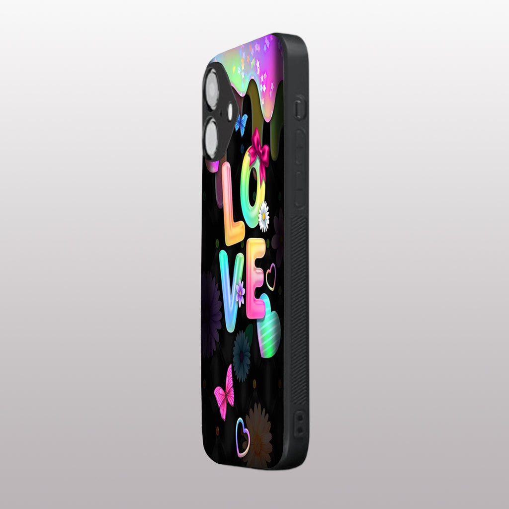 Love pattern phone case for iphone 16 | Glass case