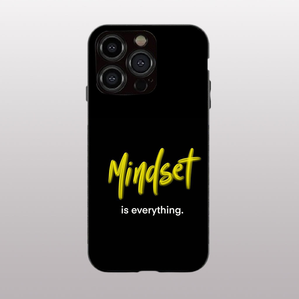 Mindset is everything pattern phone case for iphone 11 pro |Glass case