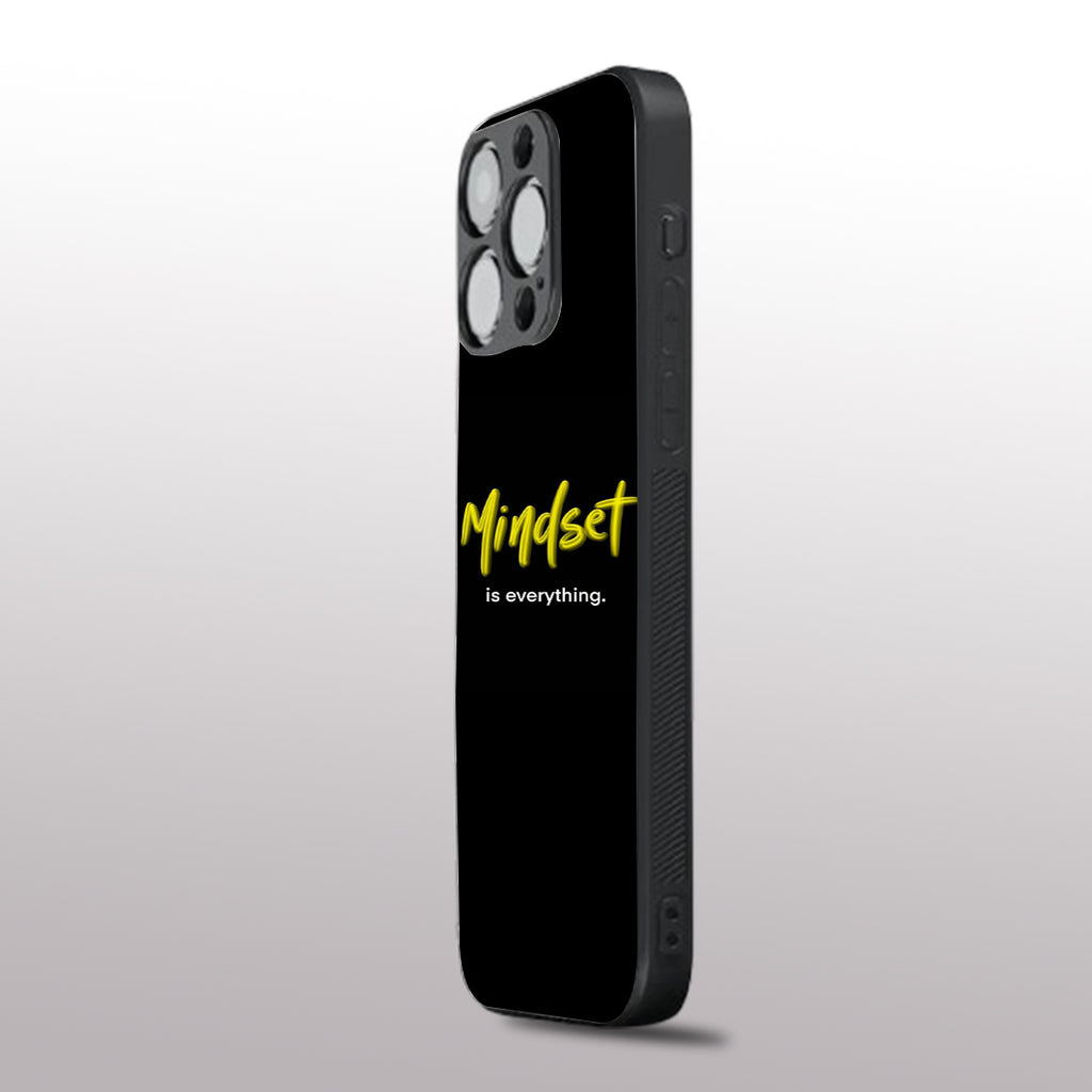 Mindset is everything pattern phone case for iphone 16 pro | Glass case