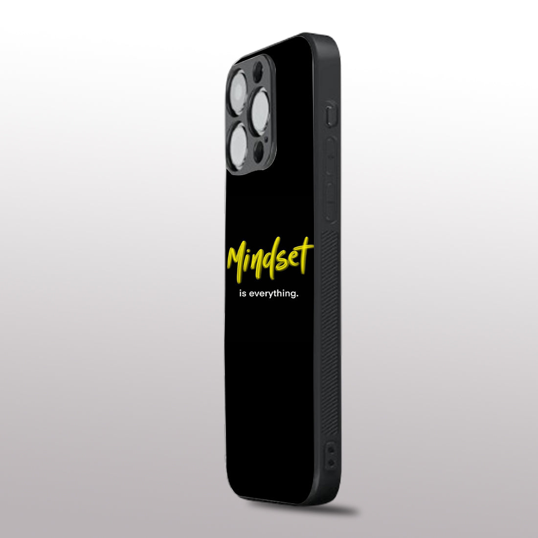 Mindset is everything pattern phone case for iphone 16 pro | Glass case