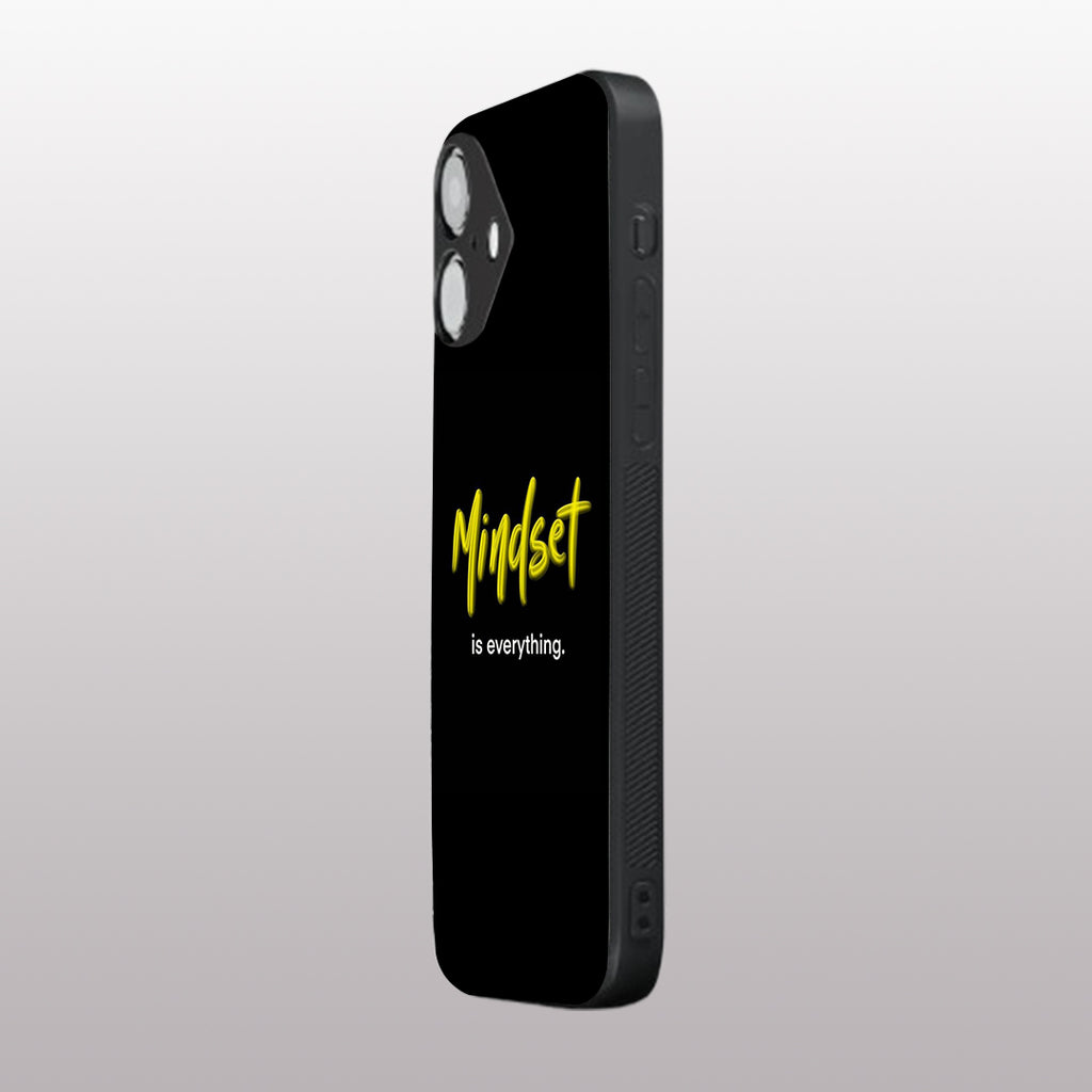 Mindset is everything pattern phone case for iphone 16 | Glass case