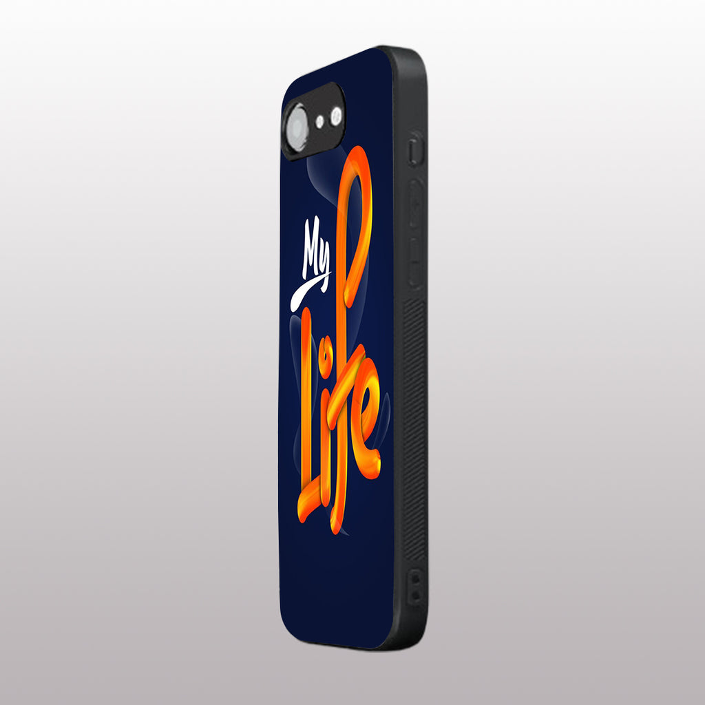 My Life pattern phone case for iphone 16E | Glass case