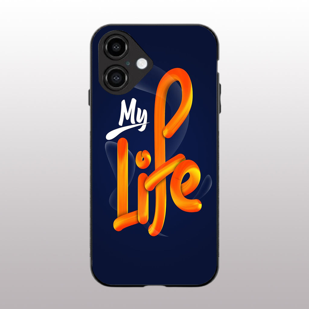 My Life pattern phone case for iphone 16 | Glass case