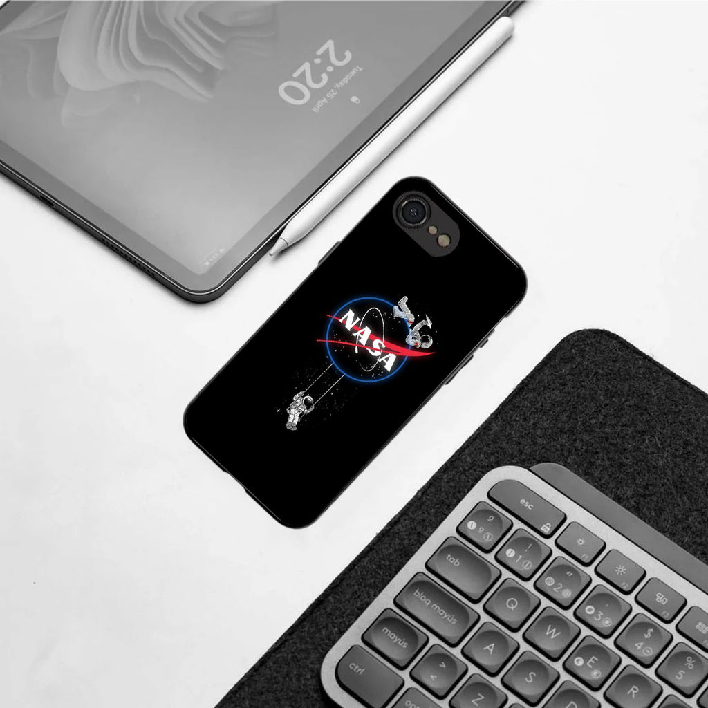Nasa pattern phone case for iphone 16E | Glass case