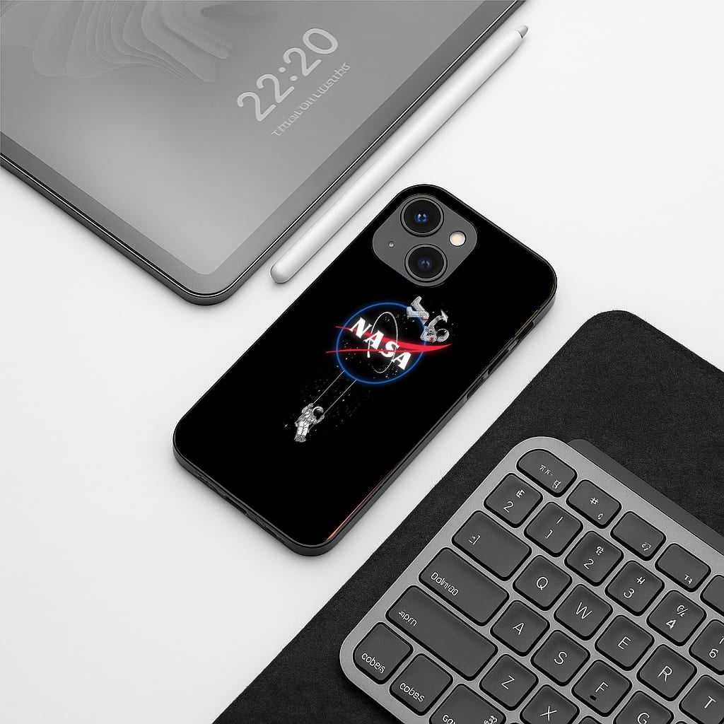 Nasa pattern phone case for iphone 15 | Glass case