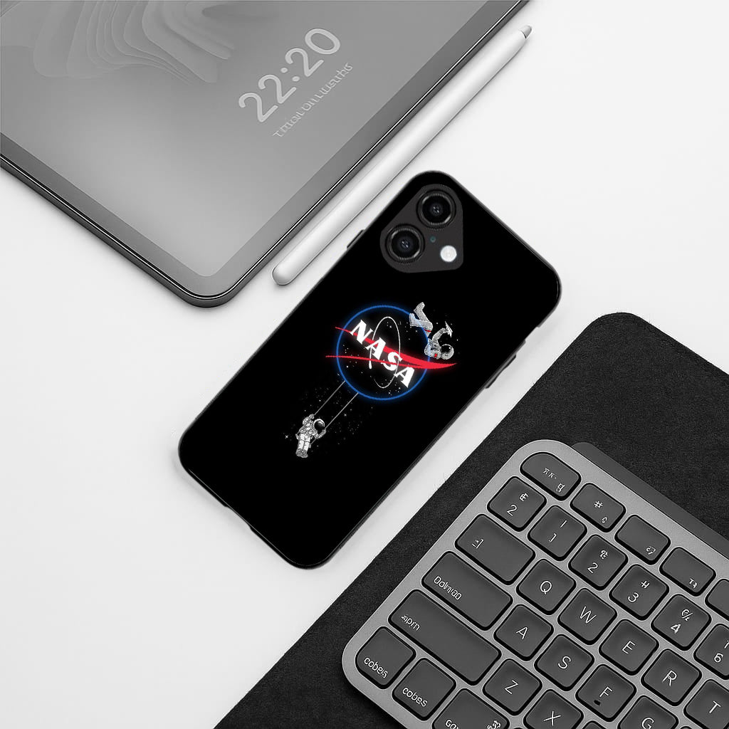 Nasa pattern phone case for iphone 16 plus | Glass case