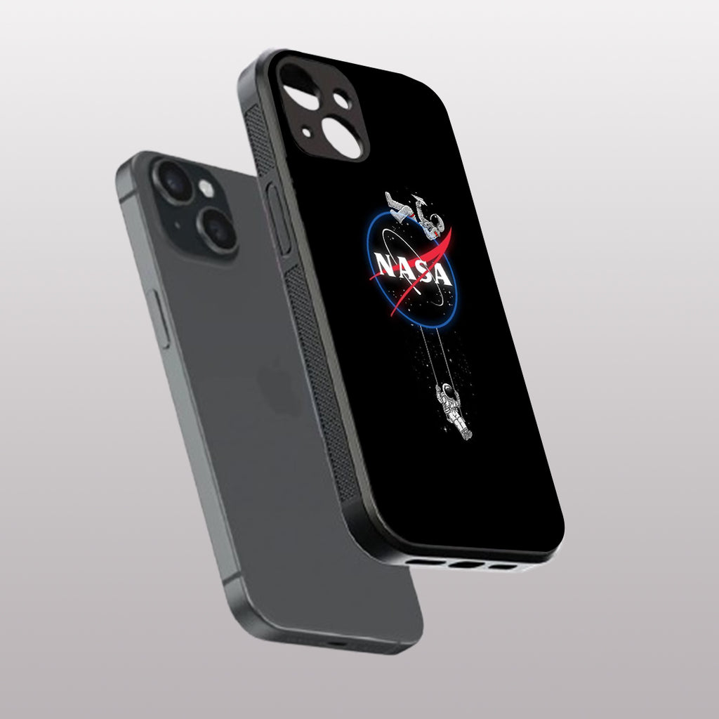 Nasa pattern phone case for iphone 15 plus | Glass case