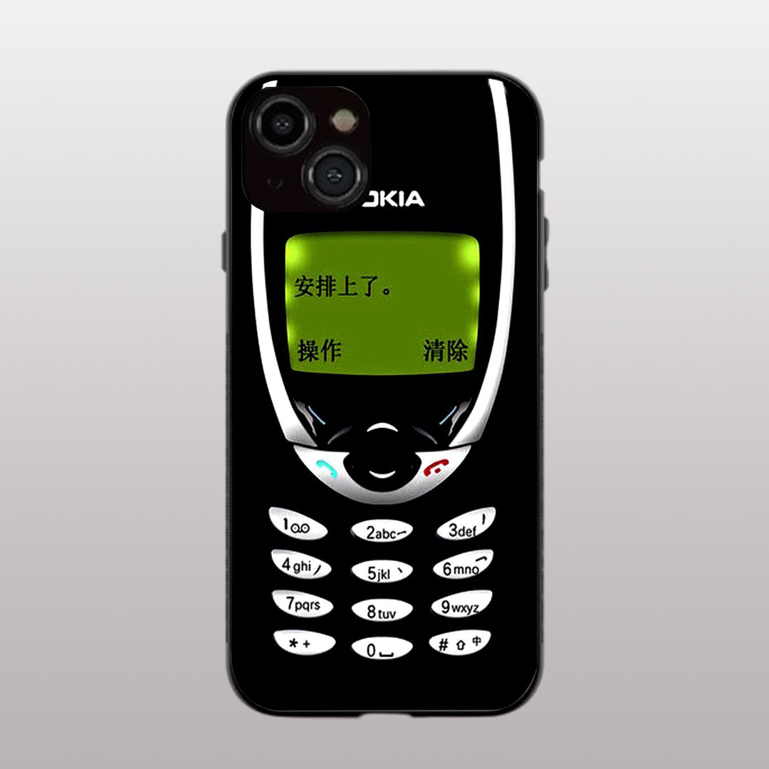 Nokia pattern phone case for iphone 15 plus | Glass case