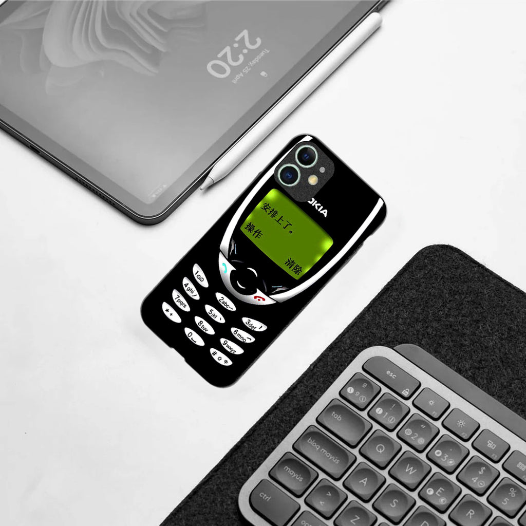 Nokia pattern phone case for iphone 12|Glass case