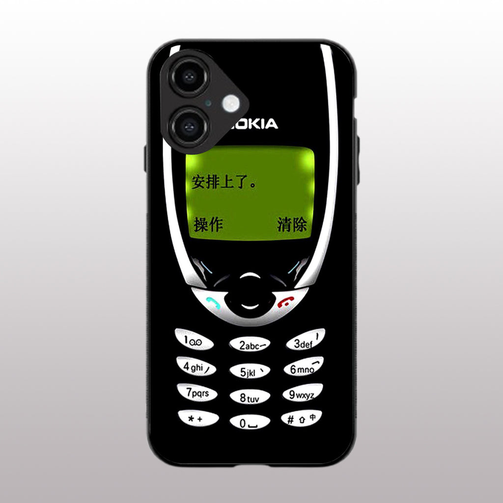Nokia pattern phone case for iphone 16 plus | Glass case