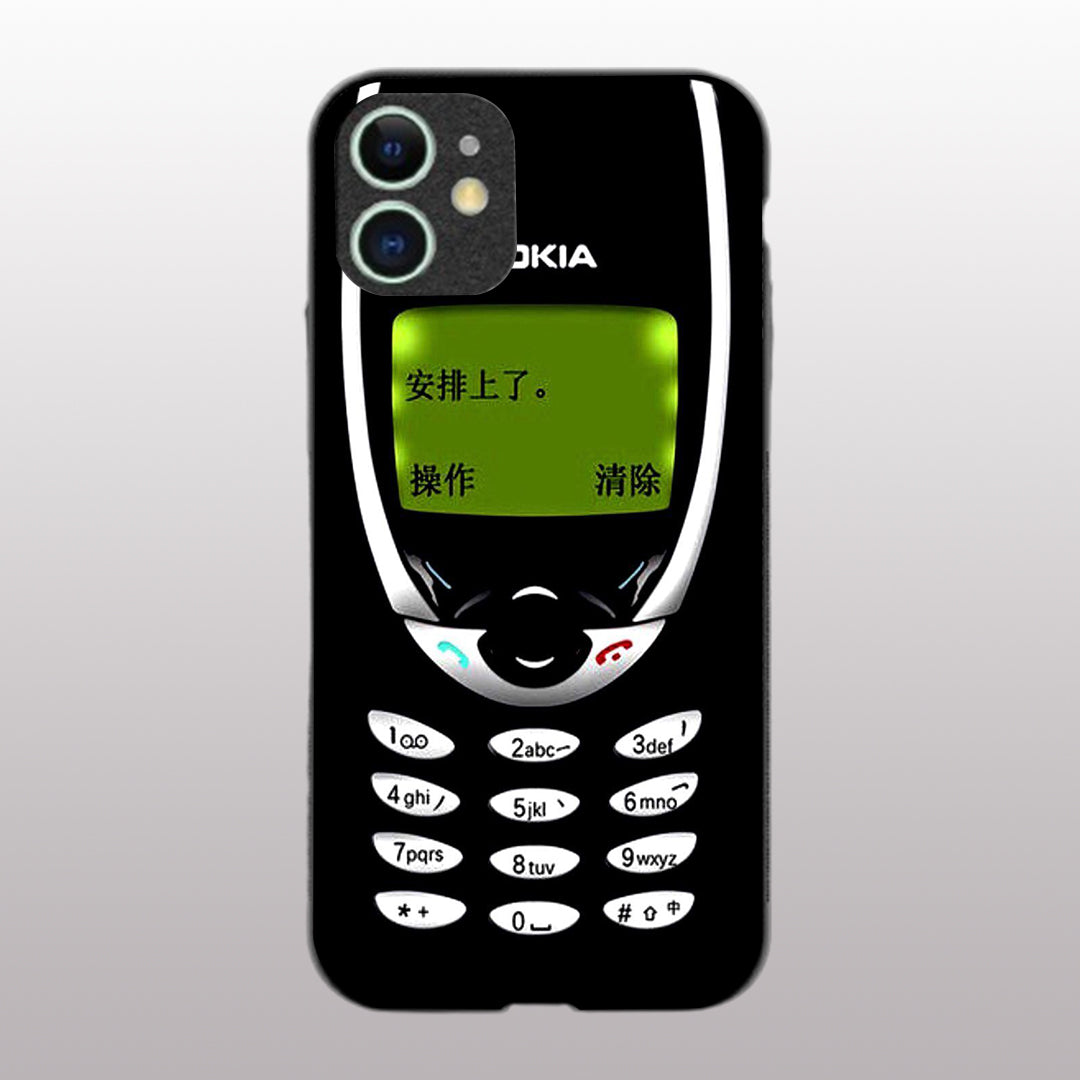 Nokia pattern phone case for iphone 12 mini |Glass case