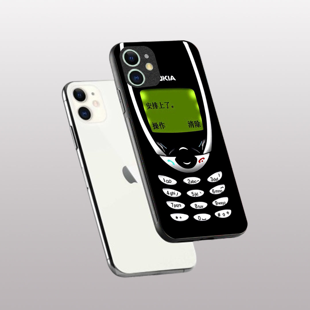 Nokia pattern phone case for iphone 12 mini |Glass case