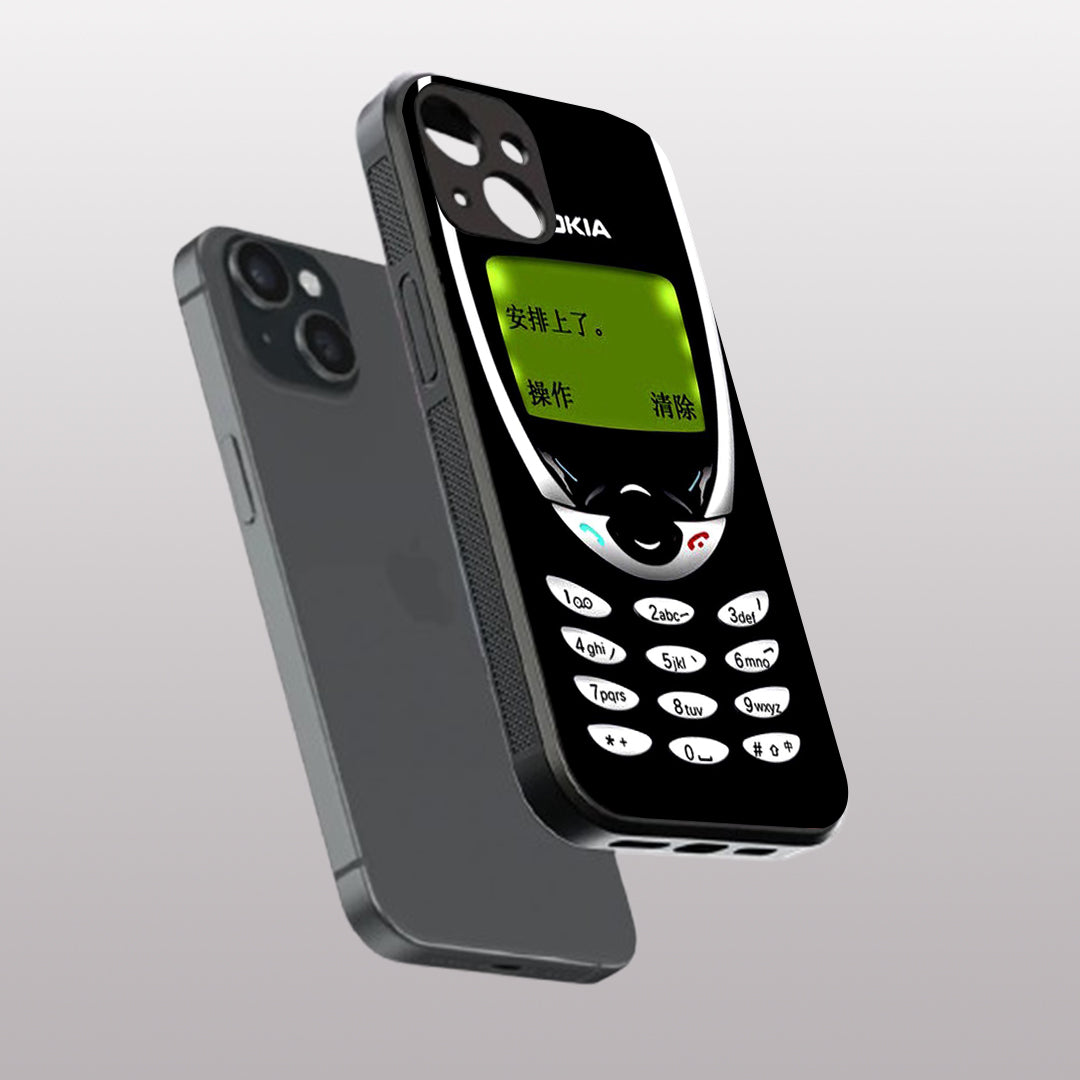 Nokia pattern phone case for iphone 15 | Glass case