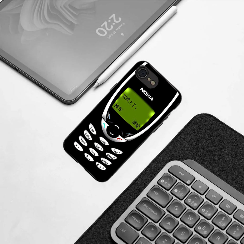 Nokia pattern phone case for iphone 16E | Glass case