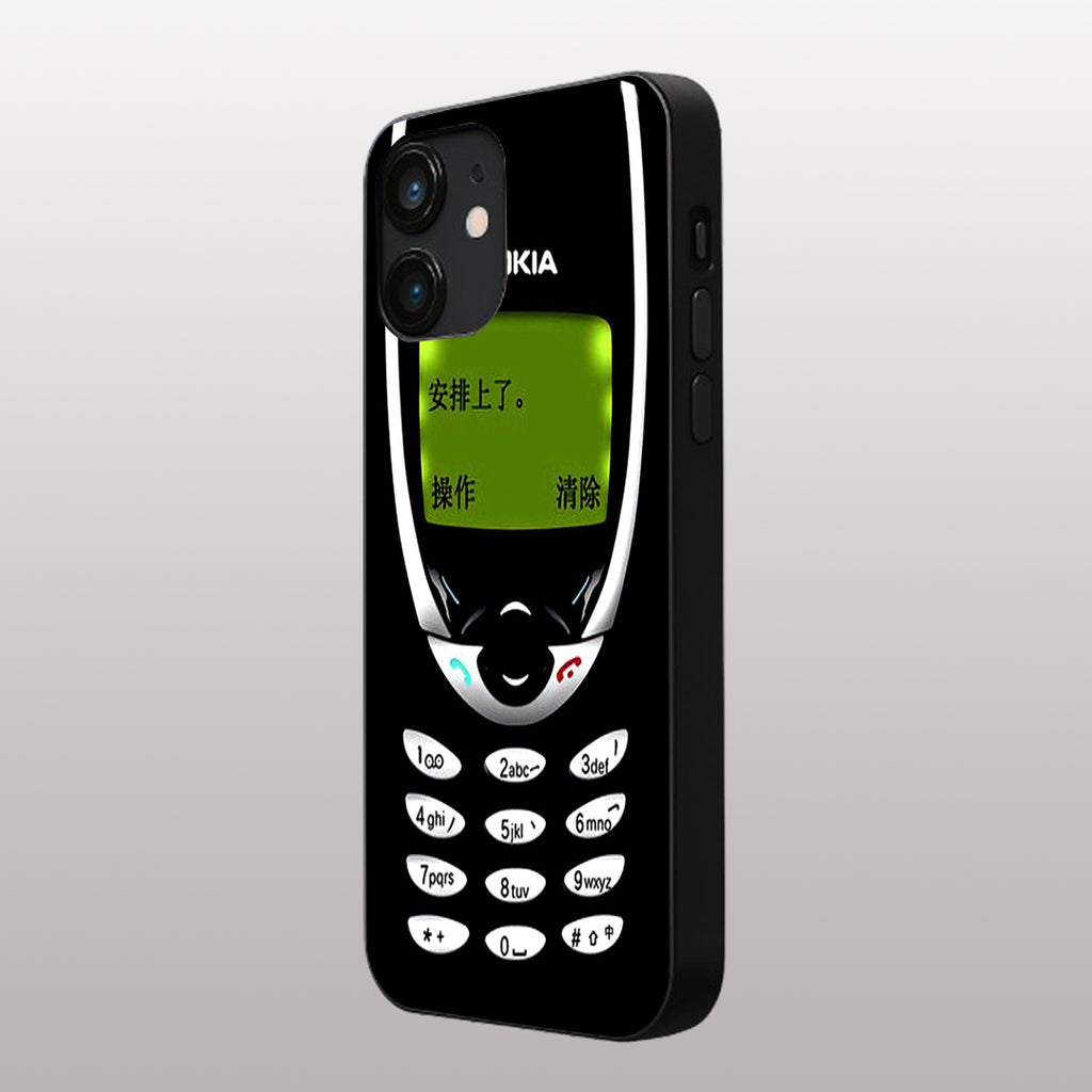 Nokia pattern phone case for iphone 12 mini |Glass case