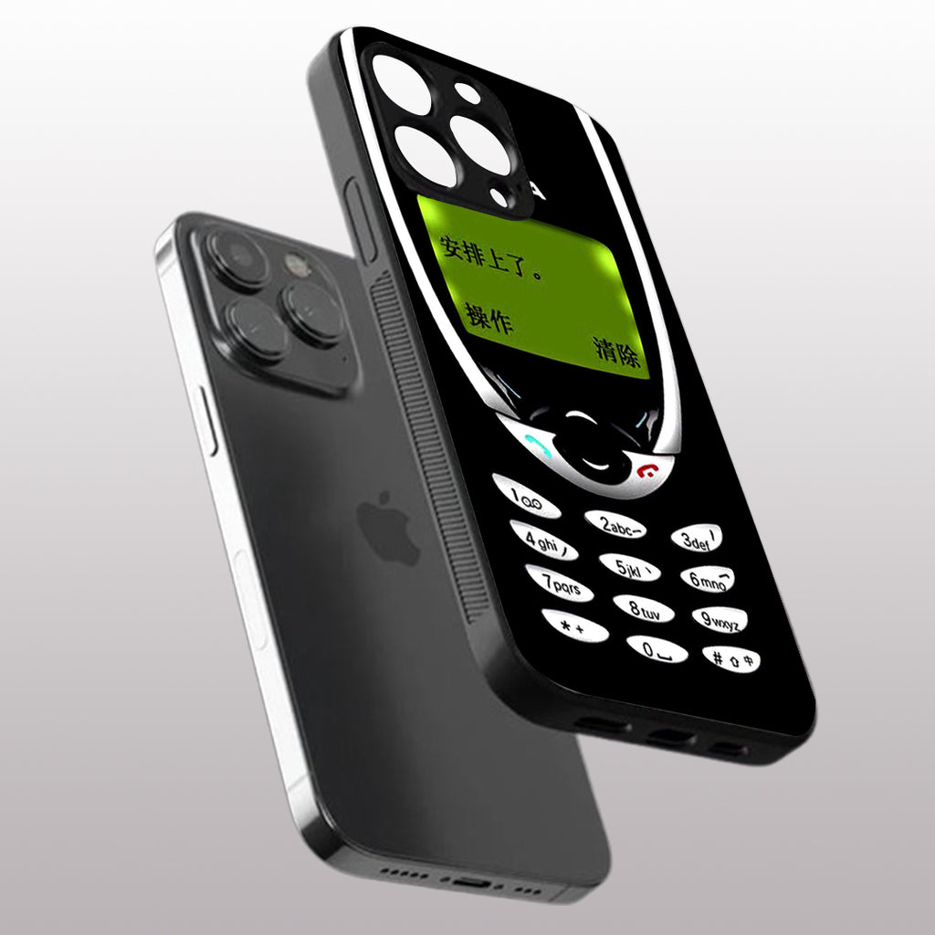 Nokia pattern phone case for iphone 16 pro | Glass case