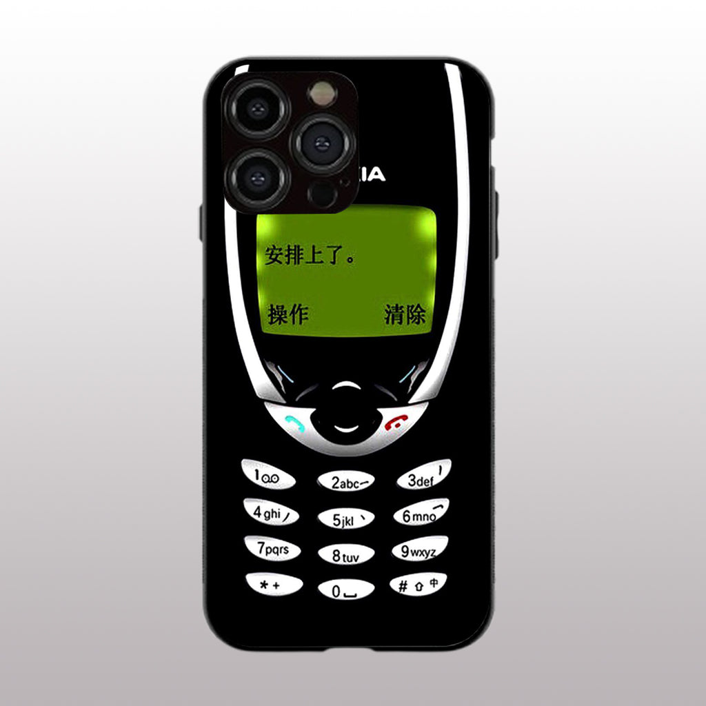 Nokia pattern phone case for iphone 16 pro max | Glass case