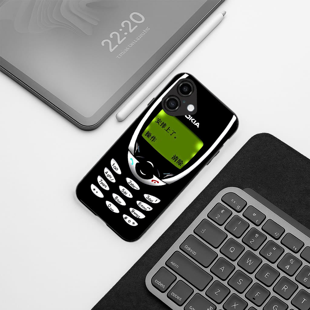 Nokia pattern phone case for iphone 16 | Glass case