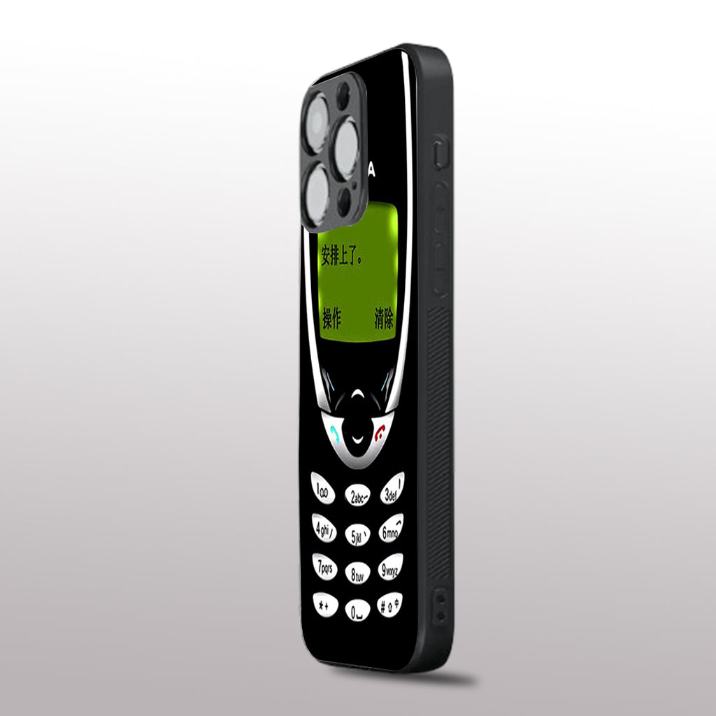 Nokia pattern phone case for iphone 16 pro | Glass case