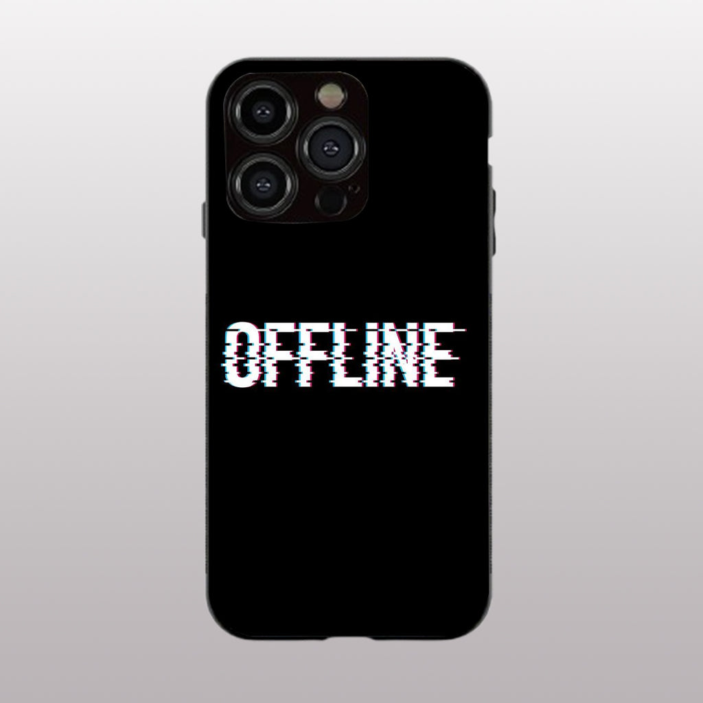 Offline pattern phone case for iphone 11 pro |Glass case