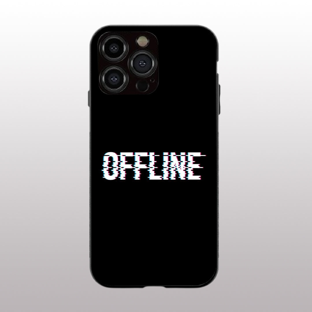 Offline pattern phone case for iphone 15 pro max | Glass case